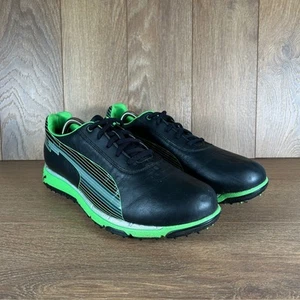 Zapatos de golf para hombre Puma IGCELL Evo Speed negros entrenadores Reino Unido 9,5 ajuste ligero-flexible - Imagen 1 de 11