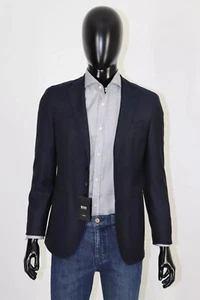 CHAQUETA SAKKO A MEDIDA HUGO BOSS, T-Noam2, T. 44 / 34R, Super 120, Azul Oscuro - Imagen 1 de 9