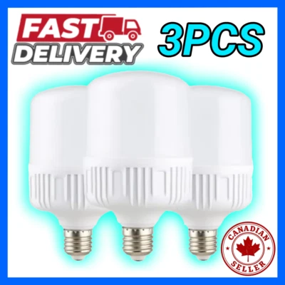 3PCS 100W E27 LED Light Bulb 220V Eye-Care Non-Flicker White Light Even Heating - Image 1 of 4