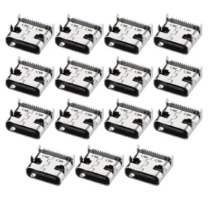 Conector usb pcb tipo-c 3.1 16pin hembra jack de carga rápida 15 unids - Imagen 1 de 4