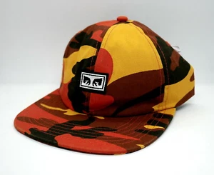 OBEY RESIST (ORANGE CAMO) 6-PANEL DRUCKKNOPFLASCHE KAPPE 100 % AUTHENTISCH BRANDNEU mit Etikett!! - Bild 1 von 1