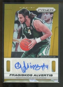 2024-25 Panini Prizm EuroLeague FRAGISKOS ALVERTIS #PRS-ALV Gold Auto /10 Athens - Picture 1 of 2