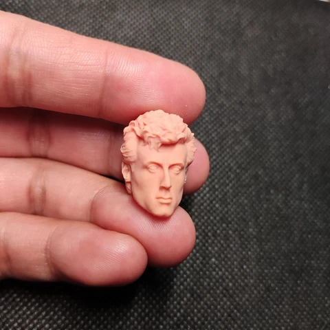 1/18 1/12 Rocky Balboa Head Sculpt Unpainted for 6" SHF ML mafex 7" Figure 3.75" Cover