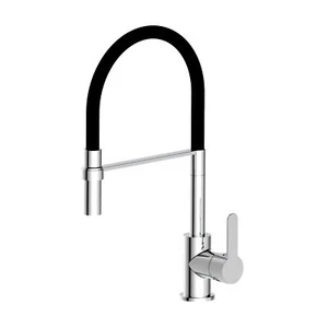Deva Ellesmere Flexi Pull-Out Kitchen Sink Mixer Tap - Chrome - Picture 1 of 6