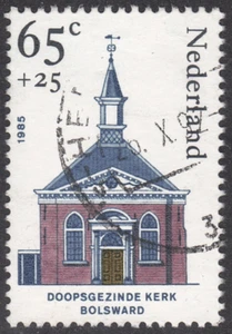 1985 Netherlands SC# B613 - Religious Architecture - Used - Picture 1 of 2