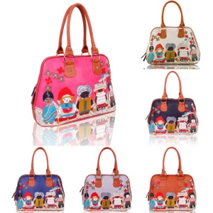 New Womens Cartoon Character Pattern Handbag Tote Hobo Crossbody Shoulder Bag - Picture 1 of 9