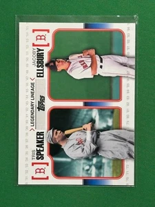 2010 Topps Baseball Tris Speaker Jacoby Ellsbury #LL-50 Legendary Lineage - Picture 1 of 2
