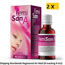 2 X Femisan A for irregular cycles,Herbal drops for women health 30ml