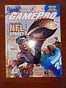 GamePro Video Game Magazine - Issue 185 NFL Street Game Pro w Original Inserts