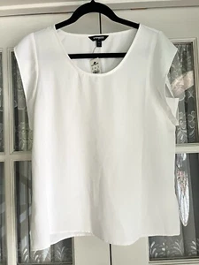 Blusa Express Talla S Blanca Cuello Redondo Manga Gorra - Imagen 1 de 3