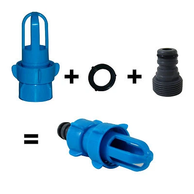 Befüllstutzen + Schlauchkupplung Entleerstutzen Wasserbetten Softside Stutzen - Bild 1 von 2