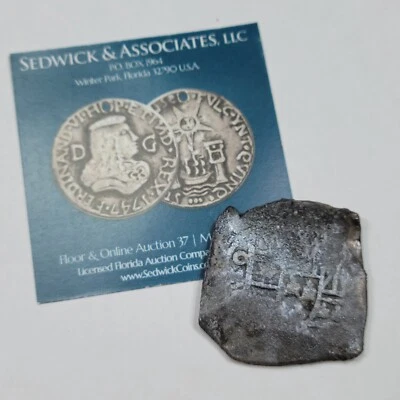 1712 Cob 8 Reales 1715 Naufragio Flota Incrustado "con Mucho Detalle 26.4g *OV26 Foto 1 de 4