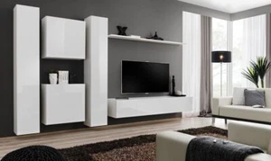 Wohnwand SONDA 6 Lowboard,Living-Anbauwand,Hochvitrine,Wohnzimmer-Set,TV-Boards - Bild 1 von 19