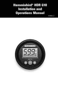 Humminbird HDR610 Sonar Operators Manual User Instructions - Picture 1 of 3