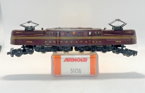 N Scale Arnold 5106 Pennsylvania Railroad Tuscan Red Locomotive Original Box - Picture 1 of 10