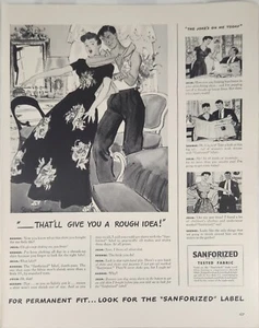 Anuncio vintage de tela probada sanforizada 1941 que te dará una idea aproximada - Imagen 1 de 1