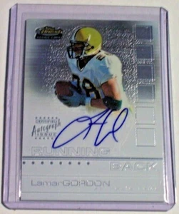 2002 Topps mejor autógrafo de novato Lamar Gordon/1200 Rams estado de Dakota del Norte - Imagen 1 de 1