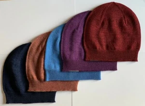 Moggans 100 % Merinowolle Beanie - Made in Scotland - warme Winter Wandermütze.