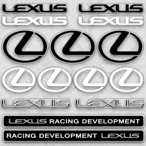 For Lexus Racing F Sport Car Logo Sticker Vinyl 3D Decal Stripes Decor GIft - Picture 1 of 3