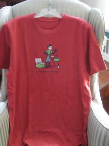 NWTS! LIFE IS GOOD MEN S/S COTTON CRUSHER TEE..JAKE.."CHILLIN AND GRILLIN" (M) - Picture 1 of 3