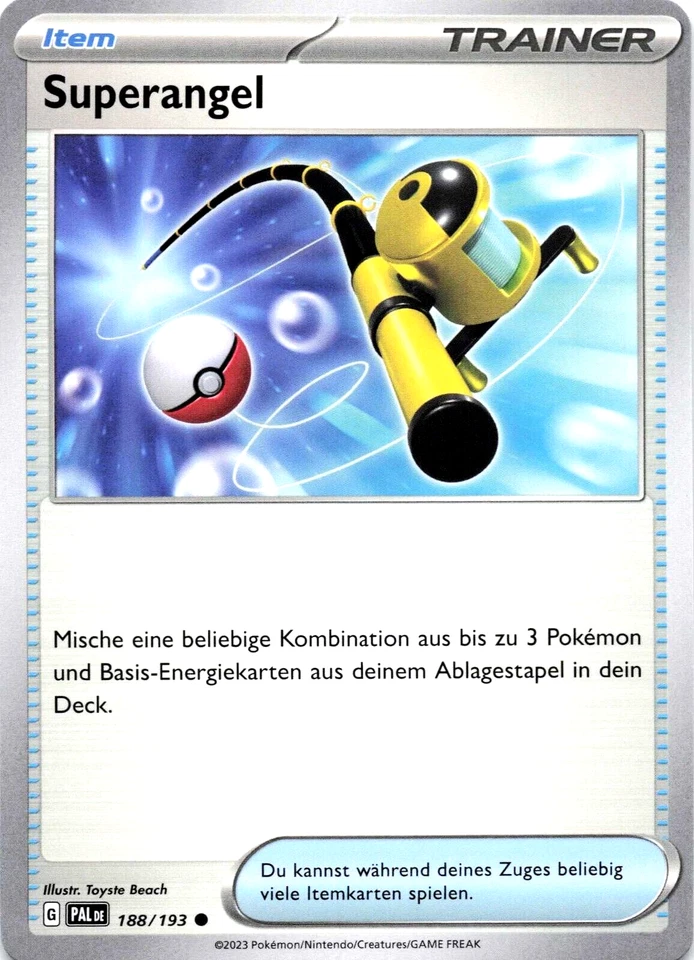 Pokemon Karte Superangel PAL 188/193 Entwicklungen in Paldea Deutsch NM Item  - Bild 1 von 1