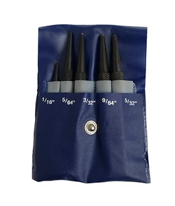 5-TEILIGES ZENTRIERSTANZSET NAGELSTANZE 1/16 ZOLL - 5/32 ZOLL WERKSTATT WERKZEUGE RDGTOOLS - Bild 1 von 3