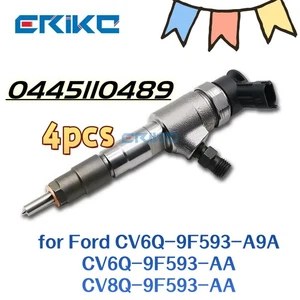 4pcs 0445110489 Auto Diesel Injector 1745052 for Ford Fiesta CV6Q-9F593-AA - Picture 1 of 8