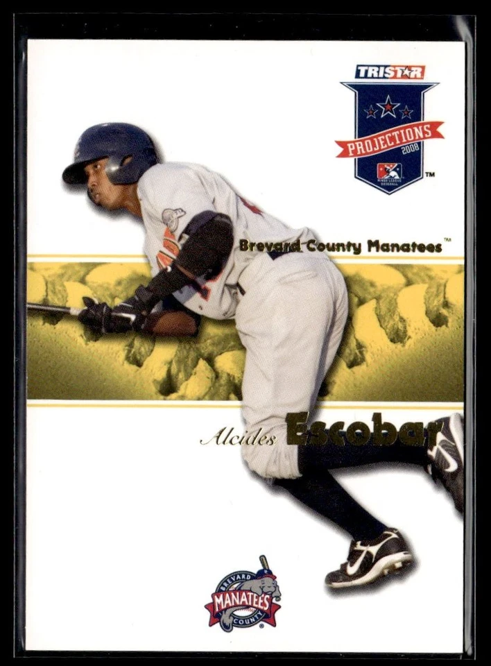 TriStar Projections Yellow Alcides Escobar 2008 25/04 Brevard County Manatees Foto 1 de 2
