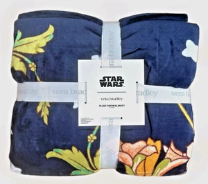 Vera Bradley Plush Star Wars  Throw Blanket  in Power the Force Floral 50 "x 80" - Picture 1 of 18