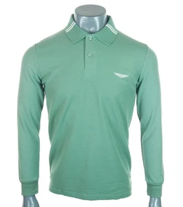 Neu Herren Hackett Aston Martin Stretch Flügel Poloshirt geprägt Langarm S - Bild 1 von 3