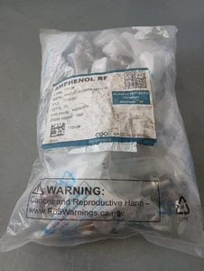 25 NEW AMPHENOL 172106 N-TYPE BULKHEAD 50 OHM RF CONNECTORS FREE SHIPPING - Picture 1 of 7