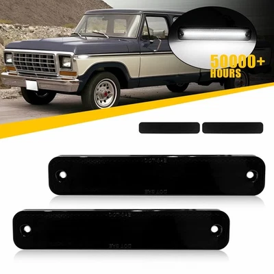 2X Luz de señalización lateral de parachoques delantero/trasero para Ford Bronco F-150 F-250 F-350 1978-79 Foto 1 de 4