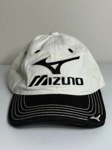 Vintage Mizuno Golf Adjustable Black White Multicolor Hat - Picture 1 of 7