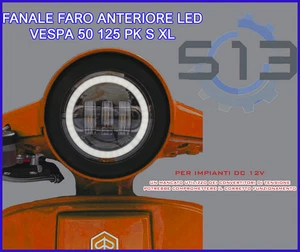 LED FRONTSCHEINWERFER SCHEINWERFER VESPA 50 125 PK S XL - OPTISCHE GRUPPE VORNE LED - Bild 1 von 6