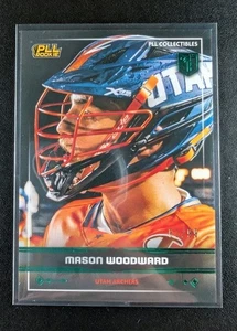 Mason Woodward 2025 Premier Lacrosse League Fieldside PLL #2 Green Foil # /99 - Picture 1 of 3