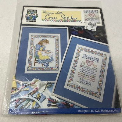 Cross Stitch Kit MOMMY'S LITTLE CROSS STITCHER Samplers By True Colors - Image 1 of 4