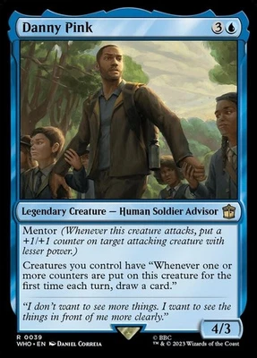 Danny Pink 0039 Non Foil Rare Doctor Who Commander MTG Near Mint - Image 1 of 2