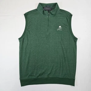 NWT Turtleson Men's 1/4 zip vest Pine Green Size L Golf Outdoors Casual Comfort - Picture 1 of 10