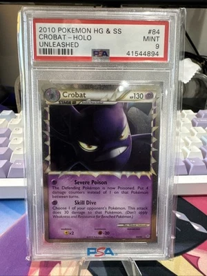 2010 Pokemon Unleashed 🔥 Crobat Prime #84 Holo 🔥 PSA 9 Mint 🔥 POP 146 - Image 1 of 2