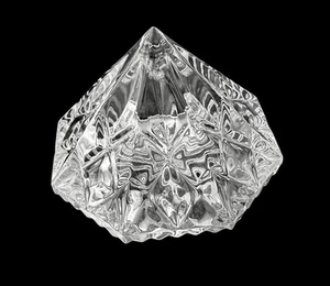 SIGNED WATERFORD CRYSTAL GLASS DIAMOND SHAPE LISMORE PATTERN PAPERWEIGHT - Bild 1 von 7