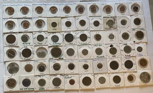 Riesige Münzsammlung antike amerikanische und ausländische Münzen Steuer/Tarif Token Lot #12 - Bild 1 von 24