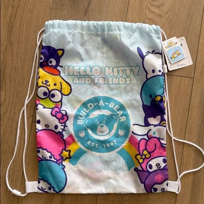NWT Hello Kitty and Friends Sanrio Build a Bear Toy Bear Carrier Drawstring - Image 1 of 4