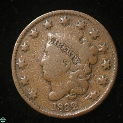 1832 Matron Coronet Head Large Cent - Very Good Details - Image 1 of 2