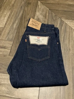 Vintage 70s Levi’s 505-0217 Deadstock NOS 33x33 Orange Tab With Flasher  - Image 1 of 4