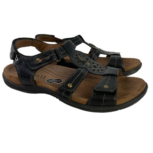 Scarpe sandali alla caviglia Cobb Hill New Balance Rev Lite donna pelle nera 6