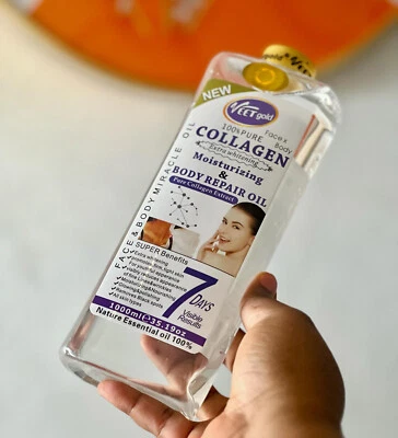 VEETGOLD 100 % REINES KOLLAGENAUFHELLENDER KÖRPER REPARATURÖL FÜR GESICHT & KÖRPER 1000ML