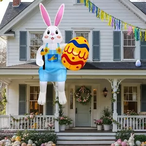 8FT Easter Inflatables Outdoor Decorations Sitting Inflatable Bunny Decor, Infla - Picture 1 of 9
