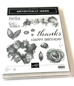Stampin Up Artistically Inked Stamp Set 154542 Metal Artistic Dies Birthday READ - Picture 1 of 21
