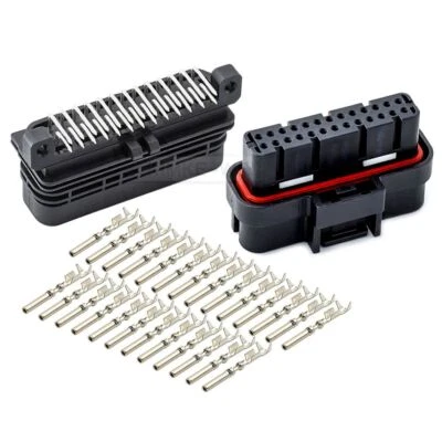 26 Pin 7-Slots Tyco AMP Superseal Automotive ECU Male/Female Connector Plug Kit