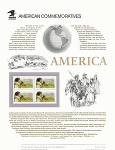 #376 50c Bering Land Bridge #C131 1991 USPS GEDENKSTEMPEL TAFEL - Bild 1 von 2